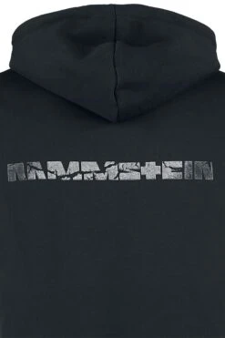 "Broken Logo" Hooded Sweater Black By Rammstein -Fashionable Men's Clothing Store 388246d2