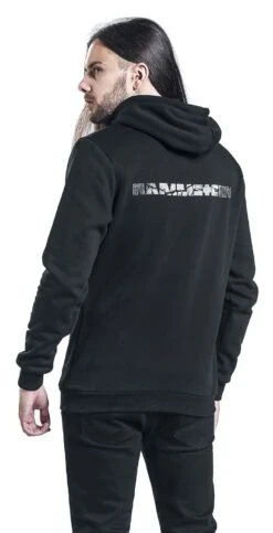 "Broken Logo" Hooded Sweater Black By Rammstein -Fashionable Men's Clothing Store 388246wb