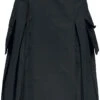 "Kilt" Medium-length Skirt Black By Brandit -Fashionable Men's Clothing Store 394102a