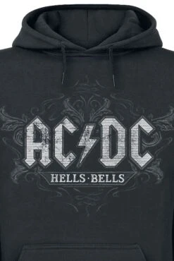 "Hells Bells" Hooded Sweater Black By AC/DC -Fashionable Men's Clothing Store 394623d