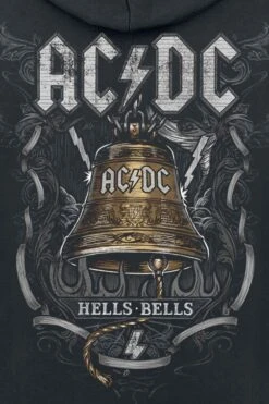 "Hells Bells" Hooded Sweater Black By AC/DC -Fashionable Men's Clothing Store 394623d2