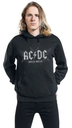 "Hells Bells" Hooded Sweater Black By AC/DC -Fashionable Men's Clothing Store 394623wa