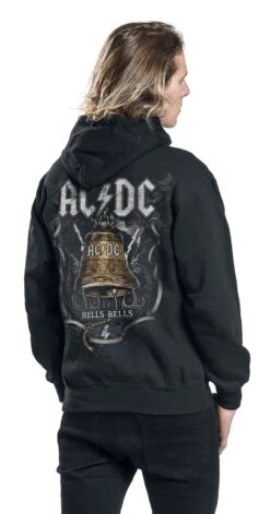 "Hells Bells" Hooded Sweater Black By AC/DC -Fashionable Men's Clothing Store 394623wb