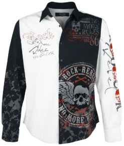 "There Is No Business Like Rock Business" Longsleeve Black-white By Rock Rebel By EMP