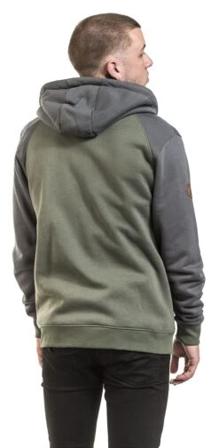 "Mask Of Sanity" Hooded Zip Olive-grey By EMP Premium Collection -Fashionable Men's Clothing Store 395552wb