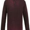 "Through The Glass" Long-sleeve Shirt Burgundy By Black Premium By EMP