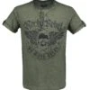 "Back For More" T-Shirt Olive By Rock Rebel By EMP -Fashionable Men's Clothing Store 395708a