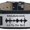 "Razor Blade "Ich Tu Dir Weh"" Leather Bracelet Black By Rammstein -Fashionable Men's Clothing Store 396794a