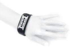 "Razor Blade "Ich Tu Dir Weh"" Leather Bracelet Black By Rammstein -Fashionable Men's Clothing Store 396794c