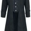 "Dark Brocade Coat" Army Coat Black By Altana Industries