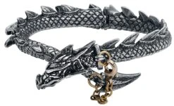 "Dragon's Lure" Bracelet Silver-coloured By Alchemy Gothic