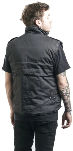 "Ranger Vest" Vest Black By Brandit -Fashionable Men's Clothing Store 443081wb