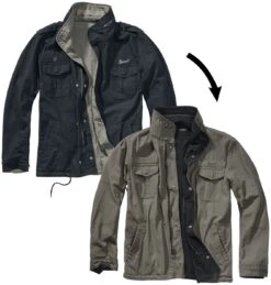 "Twister" Between-seasons Jacket Black-olive By Brandit