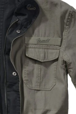 "Twister" Between-seasons Jacket Black-olive By Brandit -Fashionable Men's Clothing Store 443089d