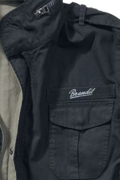"Twister" Between-seasons Jacket Black-olive By Brandit -Fashionable Men's Clothing Store 443089d2
