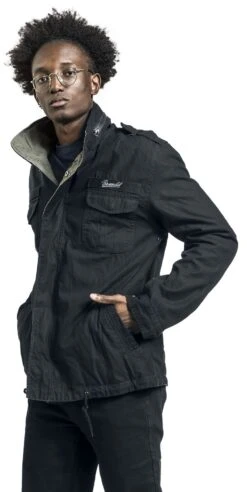 "Twister" Between-seasons Jacket Black-olive By Brandit -Fashionable Men's Clothing Store 443089wa2