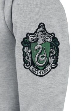 "Slytherin - Logo" Hooded Sweater Mottled Grey By Harry Potter -Fashionable Men's Clothing Store 446756d2