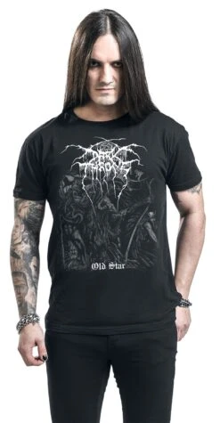 "Old Star" T-Shirt Black By Darkthrone -Fashionable Men's Clothing Store 446786wa