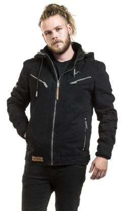 "EMP Signature Collection" Winter Jacket Black-grey By Metallica -Fashionable Men's Clothing Store 447455wa
