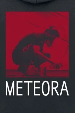 "Meteora Red" Hooded Zip Black By Linkin Park -Fashionable Men's Clothing Store 448003d