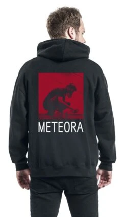 "Meteora Red" Hooded Zip Black By Linkin Park -Fashionable Men's Clothing Store 448003wb