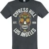 "Amplified Collection - Floral Skull" T-Shirt Charcoal By Cypress Hill