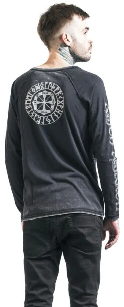 "EMP Signature Collection" Long-sleeve Shirt Dark Grey By Amon Amarth -Fashionable Men's Clothing Store 4511502wb