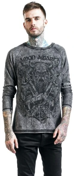 "EMP Signature Collection" Long-sleeve Shirt Dark Grey By Amon Amarth -Fashionable Men's Clothing Store 451150wa