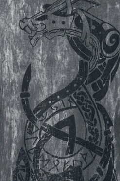 "Viking Warrior" T-Shirt Grey By Outer Vision -Fashionable Men's Clothing Store 451570d