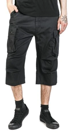 "Cody 3/4 Vintage Short" Shorts Black By Brandit -Fashionable Men's Clothing Store 452333wa