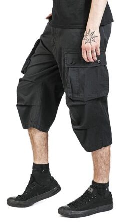 "Cody 3/4 Vintage Short" Shorts Black By Brandit -Fashionable Men's Clothing Store 452333wa2