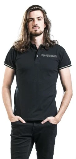 "EMP Signature-Collection" Polo Shirt Black By Iron Maiden -Fashionable Men's Clothing Store 454629wa