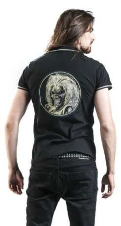 "EMP Signature-Collection" Polo Shirt Black By Iron Maiden -Fashionable Men's Clothing Store 454629wb