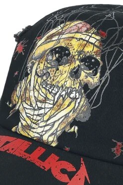 "One - Distressed Dad Cap" Cap Black By Metallica -Fashionable Men's Clothing Store 455184d