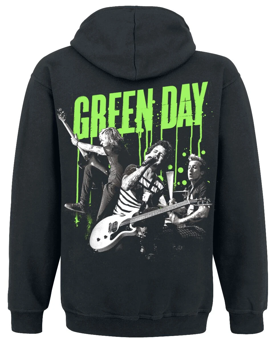 "Revolution Drips" Hooded Sweater Black By Green Day 4 "Revolution Drips" Hooded Sweater Black By Green Day - Image 2