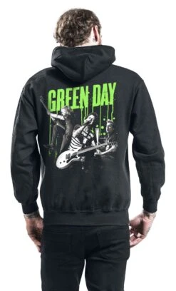 "Revolution Drips" Hooded Sweater Black By Green Day 11 "Revolution Drips" Hooded Sweater Black By Green Day -Fashionable Men's Clothing Store 455679wb