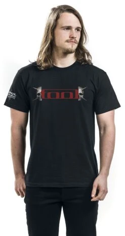 "Skull Spikes" T-Shirt Black By Tool 12 "Skull Spikes" T-Shirt Black By Tool -Fashionable Men's Clothing Store 455898wa