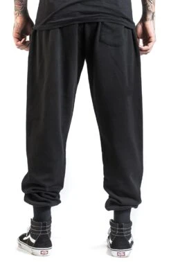 "Flag And Logo" Tracksuit Trousers Black By NASA -Fashionable Men's Clothing Store 457539wb