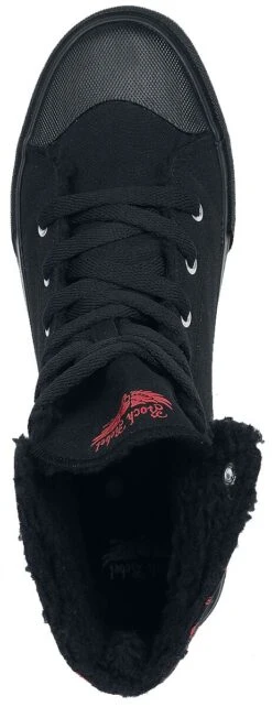 "Lined Trainers With Print" Sneakers High Black By Rock Rebel By EMP 12 "Lined Trainers With Print" Sneakers High Black By Rock Rebel By EMP -Fashionable Men's Clothing Store 459180a4