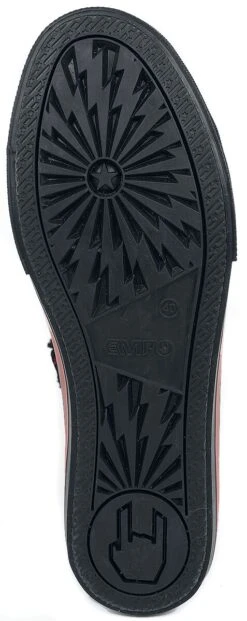 "Lined Trainers With Print" Sneakers High Black By Rock Rebel By EMP 13 "Lined Trainers With Print" Sneakers High Black By Rock Rebel By EMP -Fashionable Men's Clothing Store 459180a5