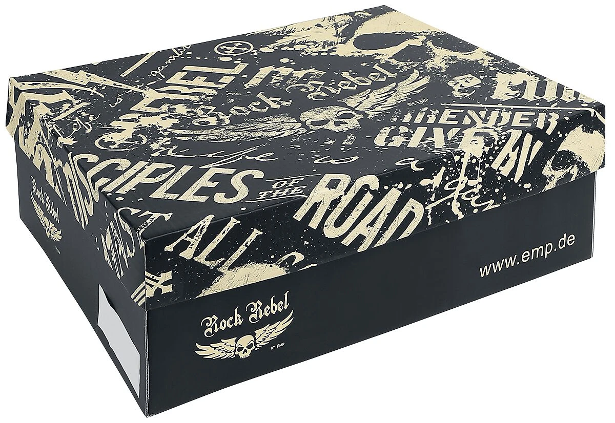 "Lined Trainers With Print" Sneakers High Black By Rock Rebel By EMP 9 "Lined Trainers With Print" Sneakers High Black By Rock Rebel By EMP - Image 7