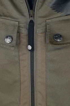 "Brown Jacket With Large Front Pockets" Between-seasons Jacket Brown By Black Premium By EMP -Fashionable Men's Clothing Store 459544d