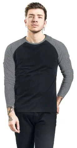 "Long Raglan Road" Long-sleeve Shirt Black/mottled Light Grey By RED By EMP 9 "Long Raglan Road" Long-sleeve Shirt Black/mottled Light Grey By RED By EMP -Fashionable Men's Clothing Store 460128wa