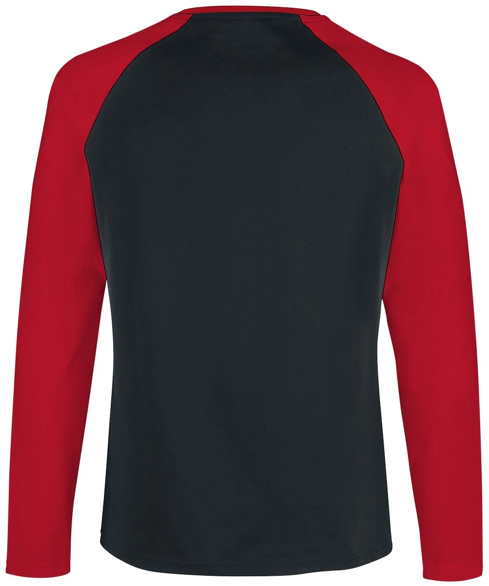 "Long Raglan Road" Long-sleeve Shirt Black-red By RED By EMP 4 "Long Raglan Road" Long-sleeve Shirt Black-red By RED By EMP - Image 2