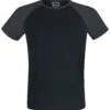 "Short Raglan Road" T-Shirt Black-dark Grey By RED By EMP -Fashionable Men's Clothing Store 460136a
