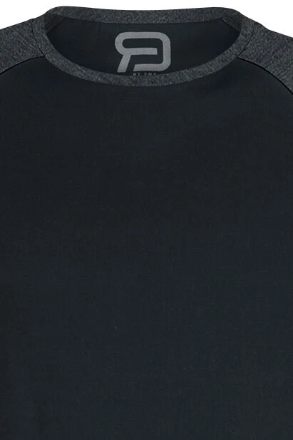 "Short Raglan Road" T-Shirt Black-dark Grey By RED By EMP 5 "Short Raglan Road" T-Shirt Black-dark Grey By RED By EMP - Image 3