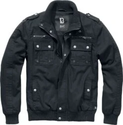 "Lennox Jacket" Between-seasons Jacket Black By Brandit -Fashionable Men's Clothing Store 463512c