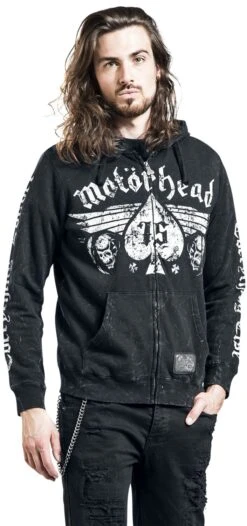 "EMP Signature Collection" Hooded Zip Anthracite By Motörhead -Fashionable Men's Clothing Store 465181wa