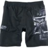 "Broken Logo" Swim Shorts Black-grey By Rammstein -Fashionable Men's Clothing Store 465240a