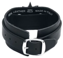 "Baphomet" Leather Bracelet Black By Alchemy Gothic -Fashionable Men's Clothing Store 465757b